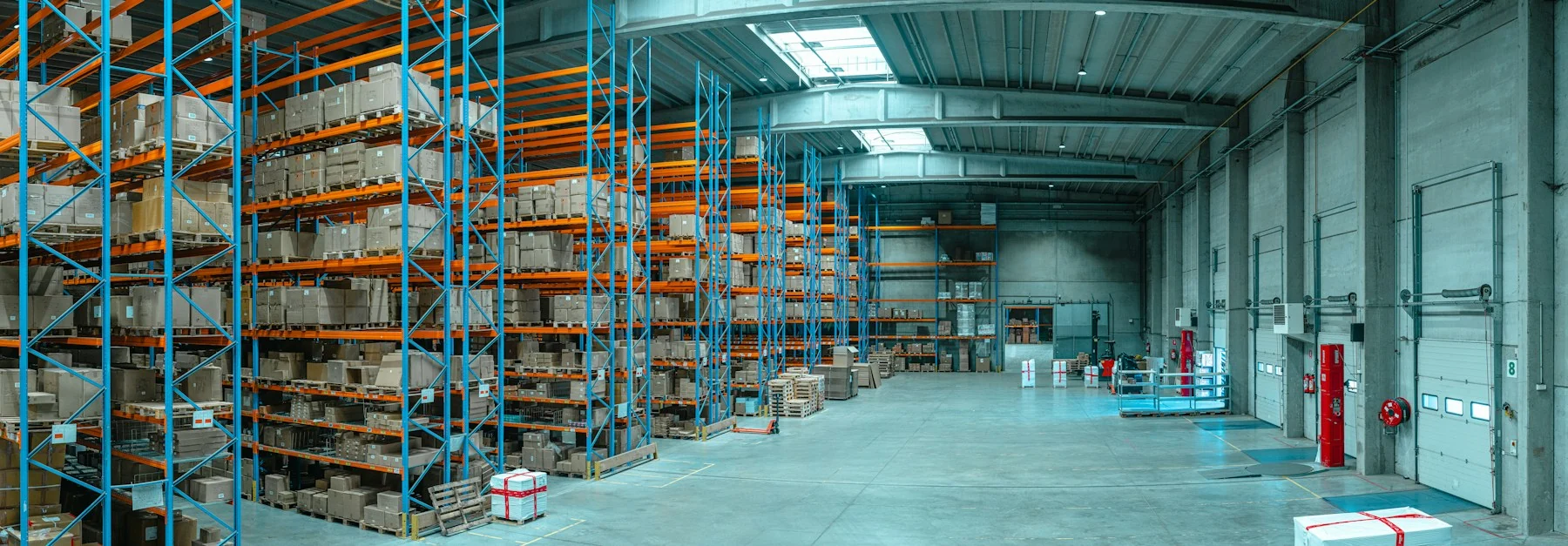 Warehouse storage and distribution — illustrative stock photograph