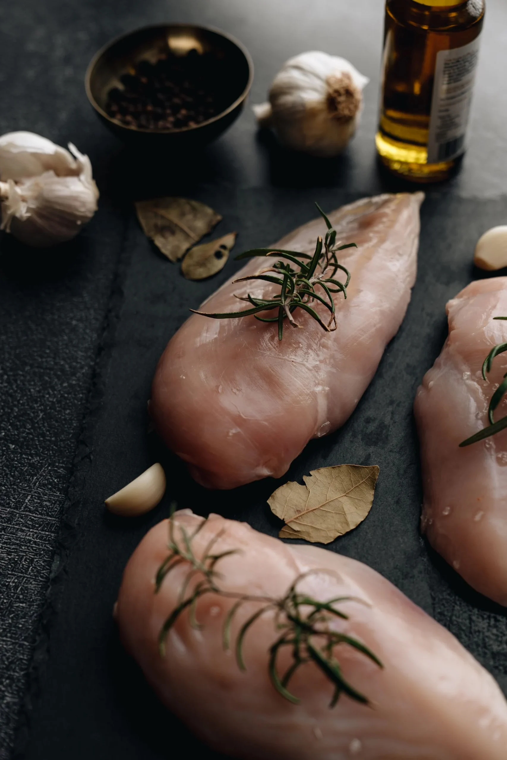 Raw chicken breast selection — illustrative stock photograph